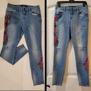 Max Jeans embroidered mid-rise skinny 6